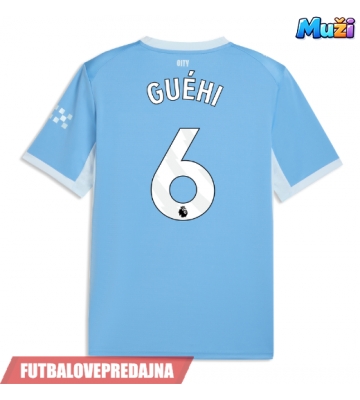 Lacne Muži Futbalové dres Manchester City Marc Guehi #6 2026-27 Krátky Rukáv - Domáci